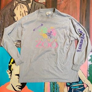 Vintage 80s KMPH 7 News 10th Anniversary Run For The Zoo Long Sleeve T Shirt